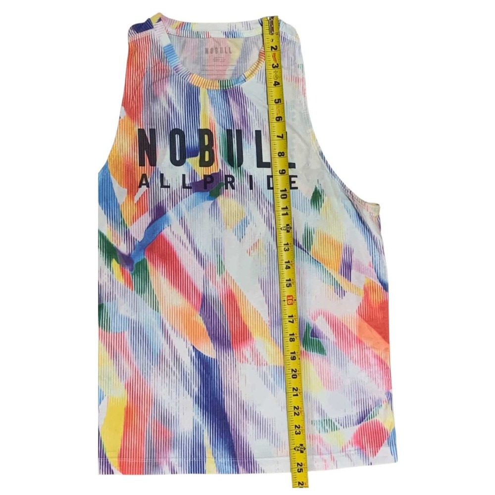 NOBULL Muscle Tank Women Large Rainbow All Pride Graphic Sleeveless Gym Top - Picture 5 of 6